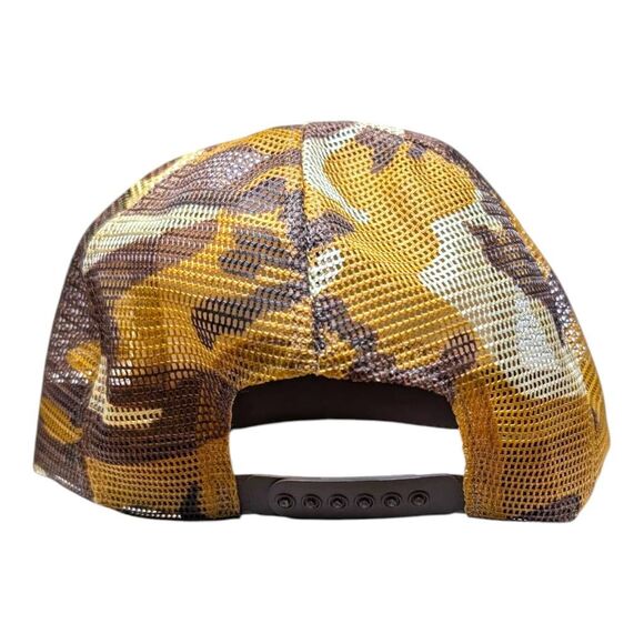 Vintage Men's Snapback Hat Ducks Unlimited Sponsor‎ Cap Hunting Camo 80s Trucker - Picture 5 of 8